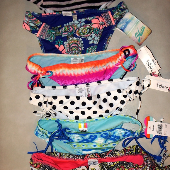 Becca by Rebecca Virtue and more Other - 100% Authentic 6 mixed Bikini bottoms size S